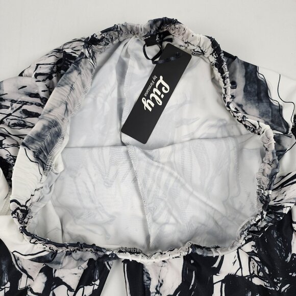 Lily by Firmiana Pants Womens 3XL Multicolor Geometric Palazzo Wide Leg Pant NWT - Picture 4 of 9